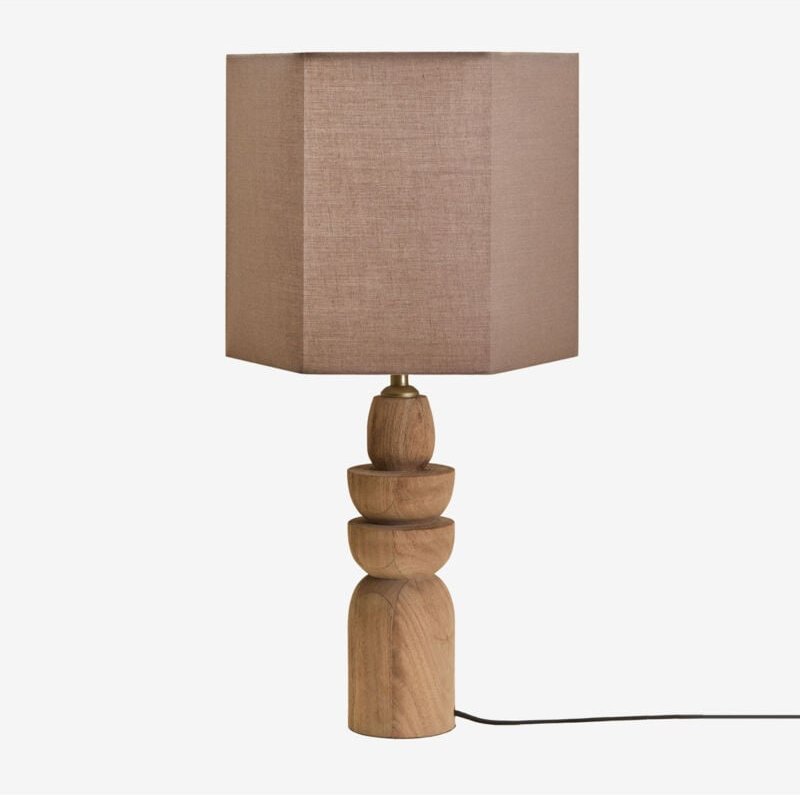 SKLUM Koski Tischlampe aus Mangoholz Mango-Holz