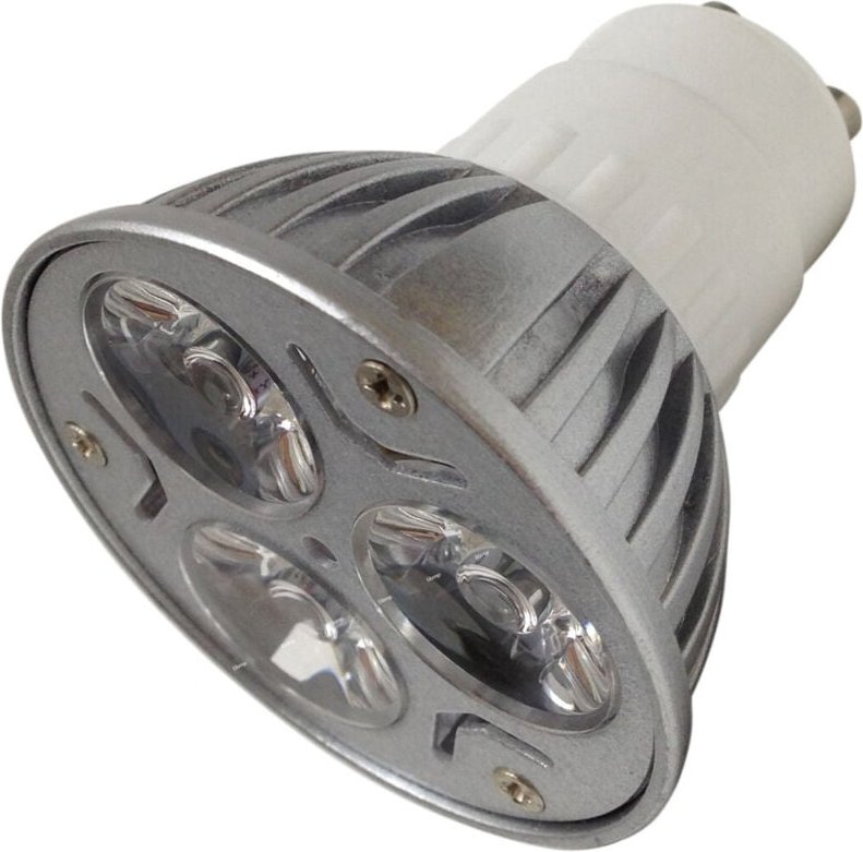 Trade Shop Traesio - Trade Shop - paar strahler 3 led 3W GU10 anschluss pure white power led home -