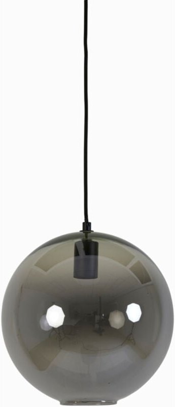 Light&living - hängeleuchte - Subar - schwarz - glas rauchglas