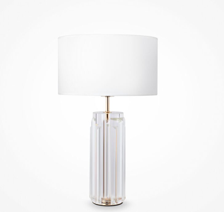 Thumbnail - Maytoni Muse Moderne Tischlampe mit rundem Schirm Gold E27