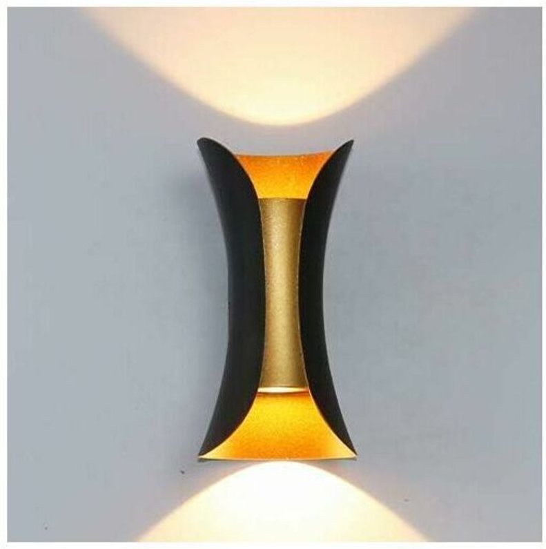 12W Moderne Wandleuchte für den Innenbereich, Wandlampe für den Außenbereich, Up Down, Metall-Wandlampe, 3000K Warmweiß,...