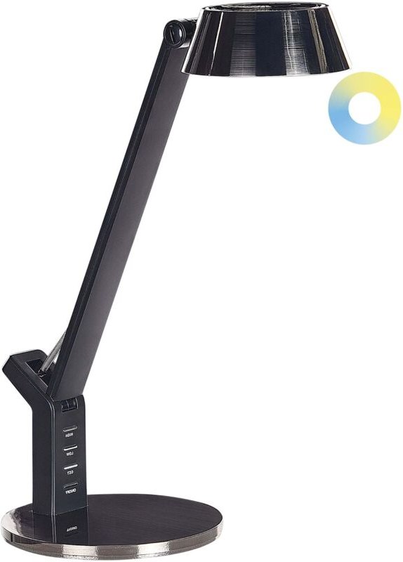 Thumbnail - LED-Schreibtischlampe Messing Metall mit USB-Port Dimmbar Verstellbarer Schirm Helligkeitsregulierung Modern Büro Aussta...