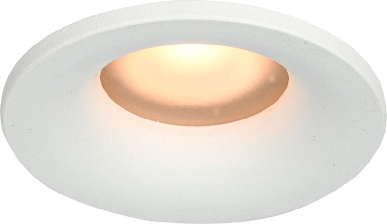 BARTO Einbauleuchte IP44 1 GU10 Sandgestrahltes weißes Aluminium ITALUX DL-60327-IP44-WH