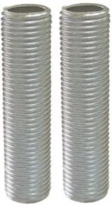 2er-Set TIBELEC-Rohre, Stahl, grau TIBELEC