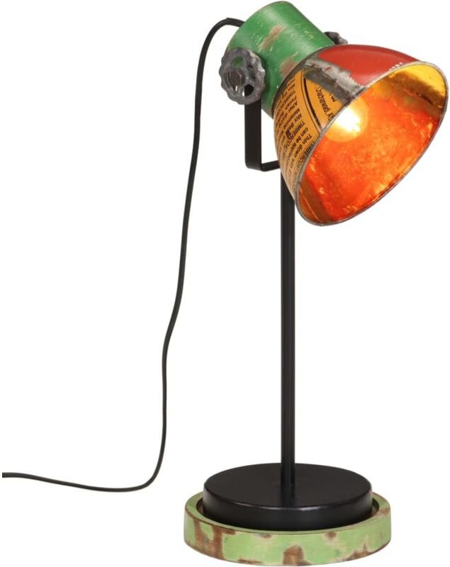 Schreibtischlampe 25 W Mehrfarbig 17x17x50 cm E27 vidaXL551458