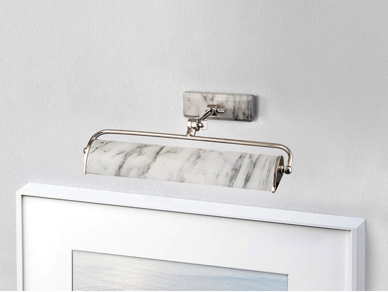 Led Bilderleuchte in Marmoroptik, verstellbar, Breite 44,5cm