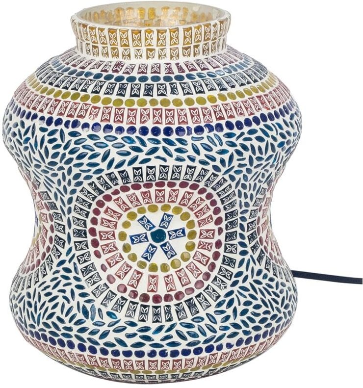 Dekorative Mosaik-Tischlampe im Ethno-Stil
