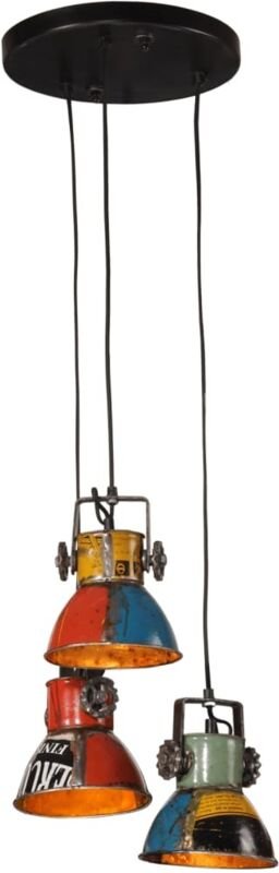 Hängelampe 25 W Mehrfarbig 30x30x100 cm E27 vidaXL482522