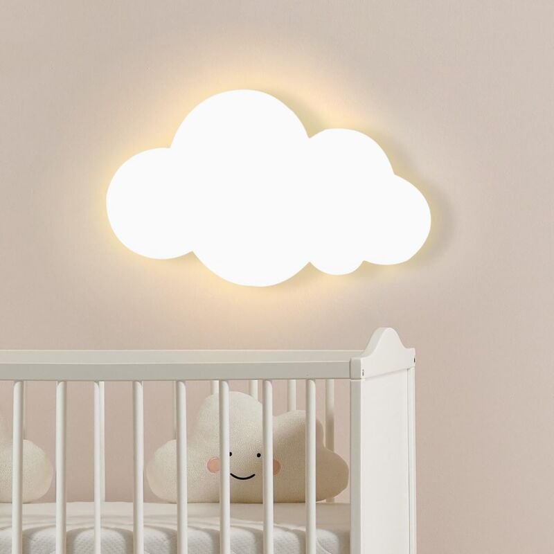 Vtizikl Applique murale Intérieur LED Chambre d'enfant Veilleuse 3000K Blanc Chaud Acrylique Applique Murale Cartoon Lam...