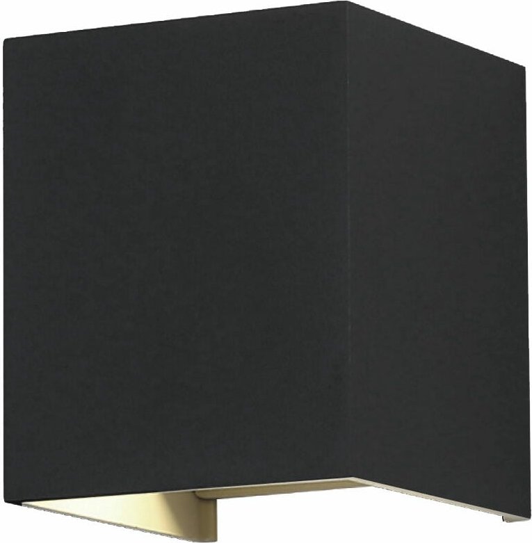 Wandlampe Aussen Up and Down Leuchten Aussen LED Wandleuchte Außen, einstellbarer Lichtkegel, Alu schwarz, LED 11W 1360l...