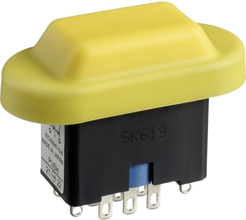 Idec HE6B-M211Y HE6B-M211Y Wippschalter 125 V/AC, 30 V/DC 3 A 1 x Ein/Aus/Ein rastend (L x B) 54 mm