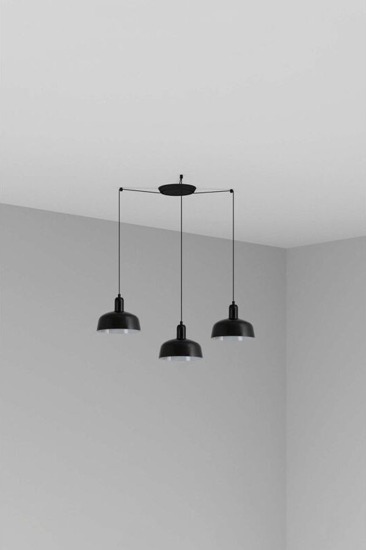 Tatawin s schwarze Pendelleuchte 20340-141-3L