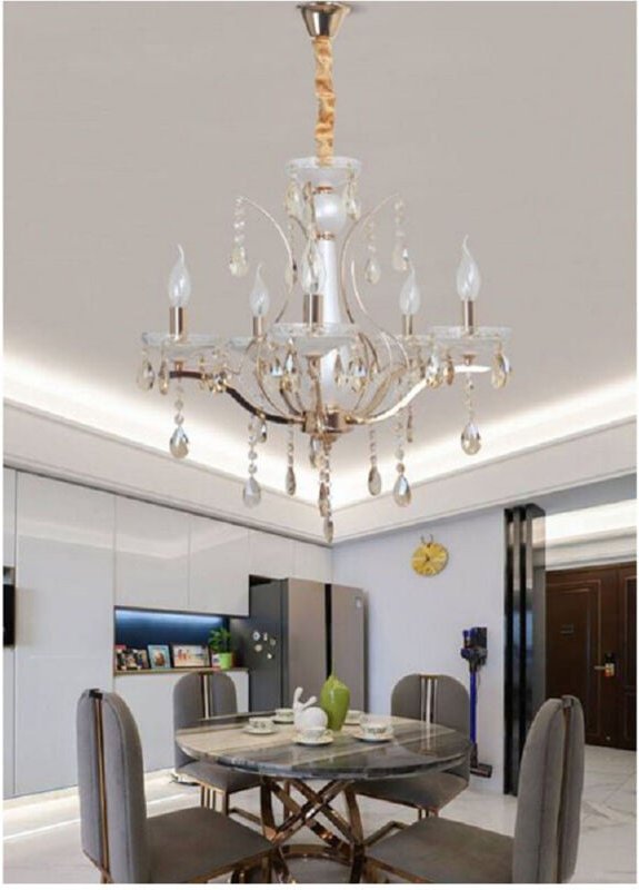 Trade Shop - classic sospension lampadariar 5 bracci E14 cristal A60-5 -