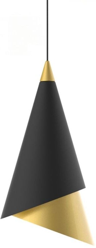 Raalto - Moderner LED-hängender Anhänger Schwarz, Gold, Warmweiß 3000K 469lm - Italux