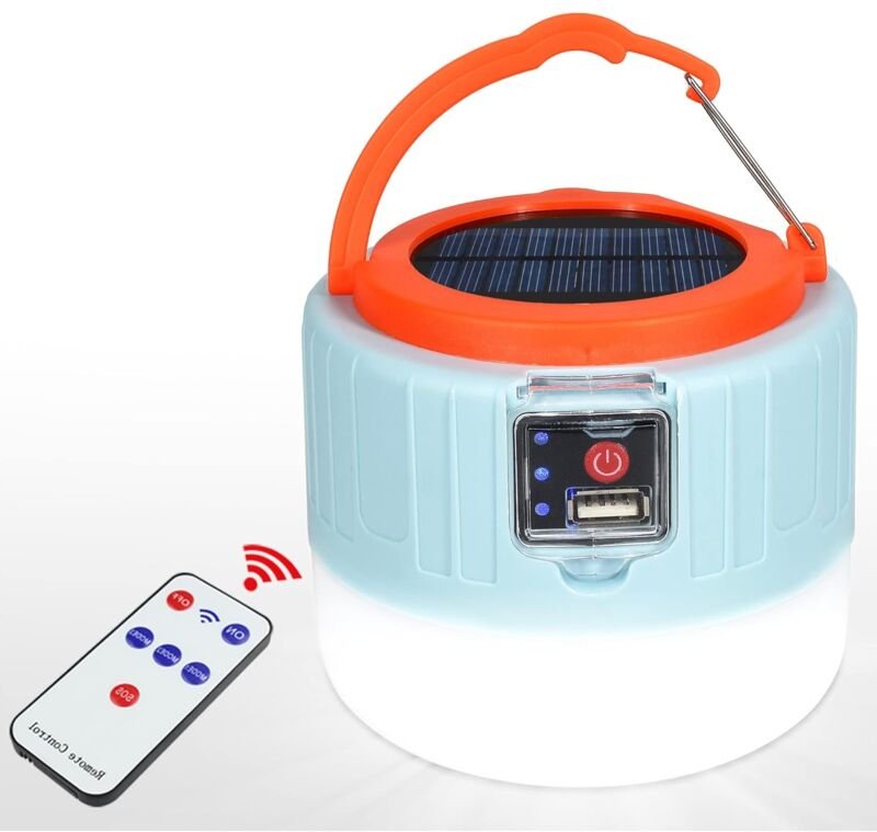 ZVD - Solar-Campinglaterne usb – wiederaufladbar – wasserdicht – Dauerbeleuchtung