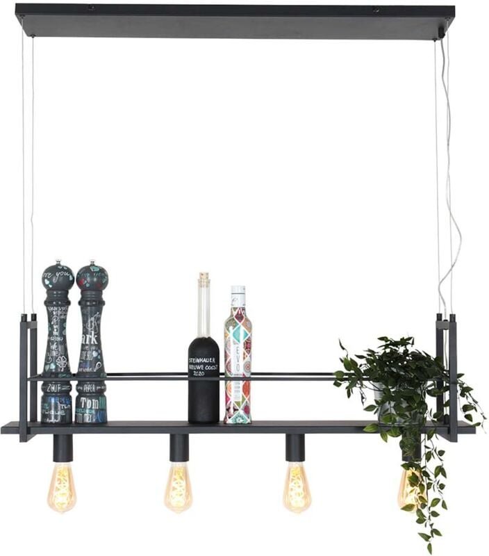 Mexlite - hängeleuchte - Buckley - schwarz - metall - große