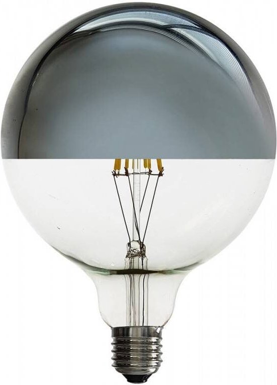 Dekorative Spiegelkopflampe E27 G125 - 6W - 3000K