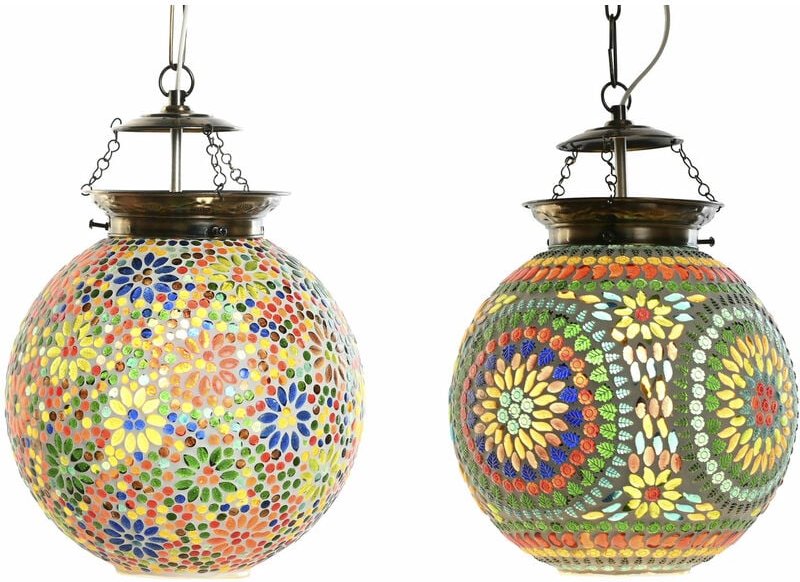Deckenmetallglas 25x25x30 Mosaik Metallglas mehrfarbiger Farbfamilienfamilien Deckenleuchten und Wände Details