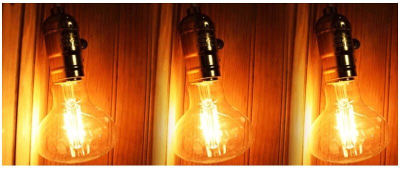 Satz von 3 led E27 4w Vintage-Stil Edison R80 2