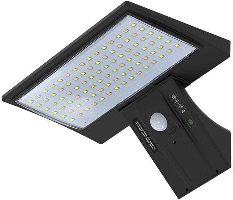 Luces solares de seguridad, focos solares impermeables para exteriores con sensor de movimiento, 2600 mAh, alta capacida...