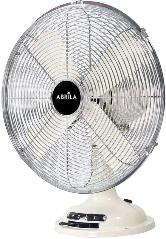 Fabrilamp - capitolio tischventilator creme/chrom 37w 3geschwindigkeit 4asp. fest und drehbar 42x35x27cm