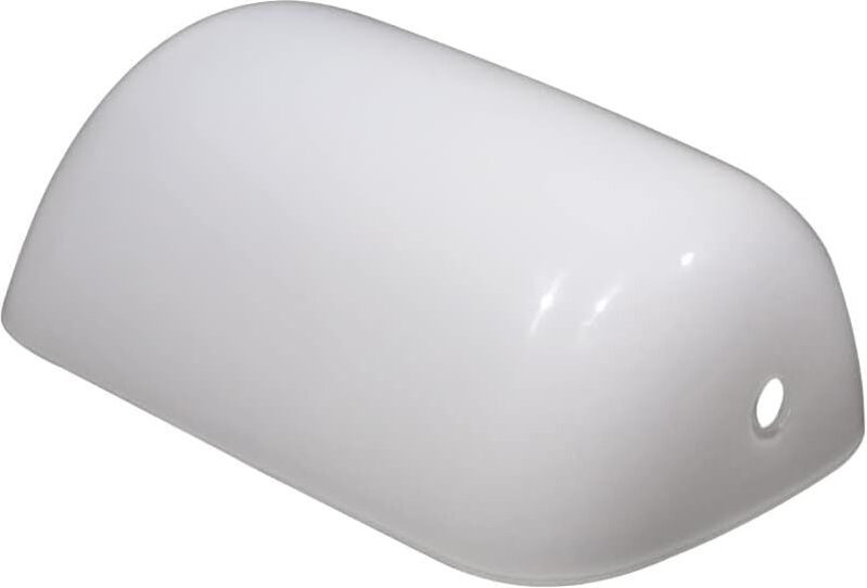 Schreibtischlampenschirm Weiß 22,5cm Glas Ersatzschirm Glaslampenschirm für Bankerlampe Tischlampenschirm für Schreibtis...