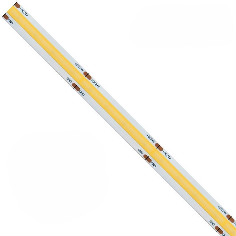 5 m cob IP65 einfarbiger LED-Streifen 15 w/mt 12 v – 3000 k