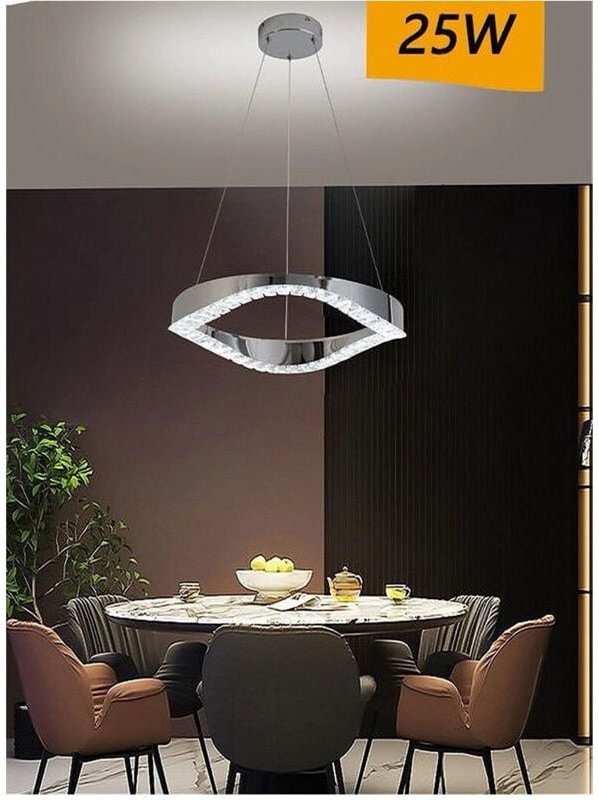 Trade Shop - led zusammenfassung 25 w cope in acciaio cristallo luce fredda 8000K B72 -