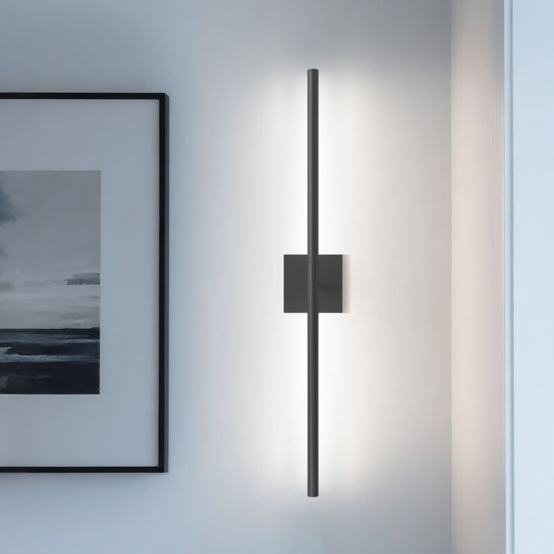 Wandlampe Moderne Rohrdesign Schwarz 10000mAh Akku 2er Pack