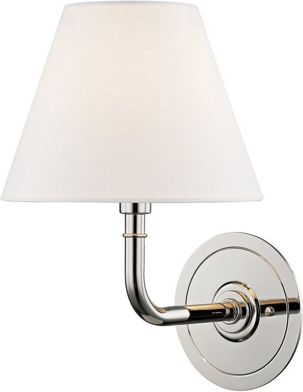 Signature No.1 Light Wandleuchte Nickel poliert, Leinen
