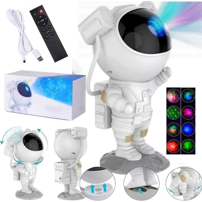 Nacht Lampe Led Projektor Sky Star Astronaut Für Kinder Fernbedienung