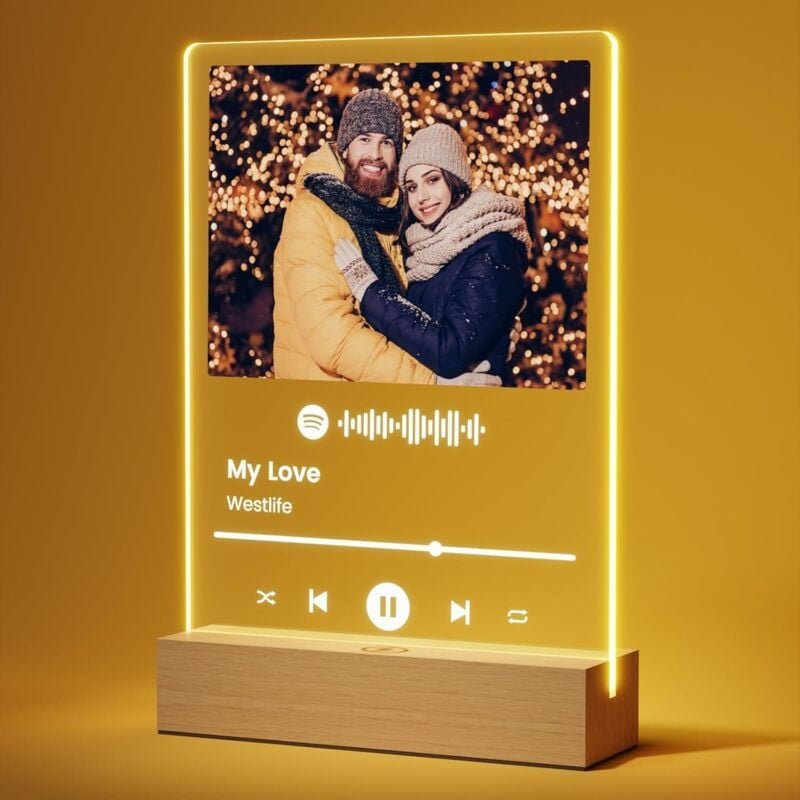 Valentinstagsgeschenk für Frauen und Männer, Spotify personalisierte Plakette, Valentinstagsgeschenk für Paare, personal...