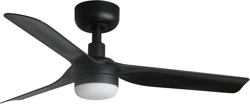 Faro Mini Punt Kleiner Deckenventilator mit 3 Flügeln, mattschwarz, mit Licht 2700 – 4000 – 6000 K, Tuya Smart System