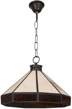 Fabrilamp - Anhänger klein adarve 1xe27 schwarz/beige/braun regx30x30 cm