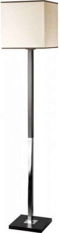 Lamkur Amelia Stehlampe mit quadratischem Stoffschirm Wenge, 1x E27