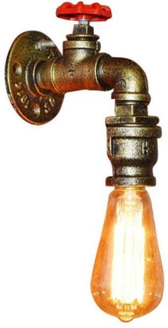 Wandlampe Vintage Wandbeleuchtung E27 Industrial Wandleuchte Innen Metall für Schlafzimmer, Wohnzimmer, Treppen, Flur