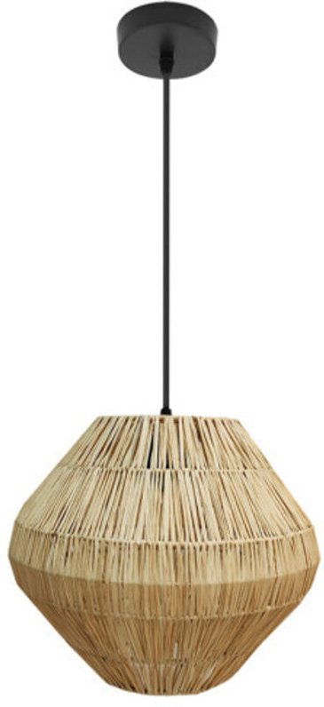 Fabrilamp - Lampe de Deckenpendelleuchte Nael 1xe27 Schwarz/natural 30d