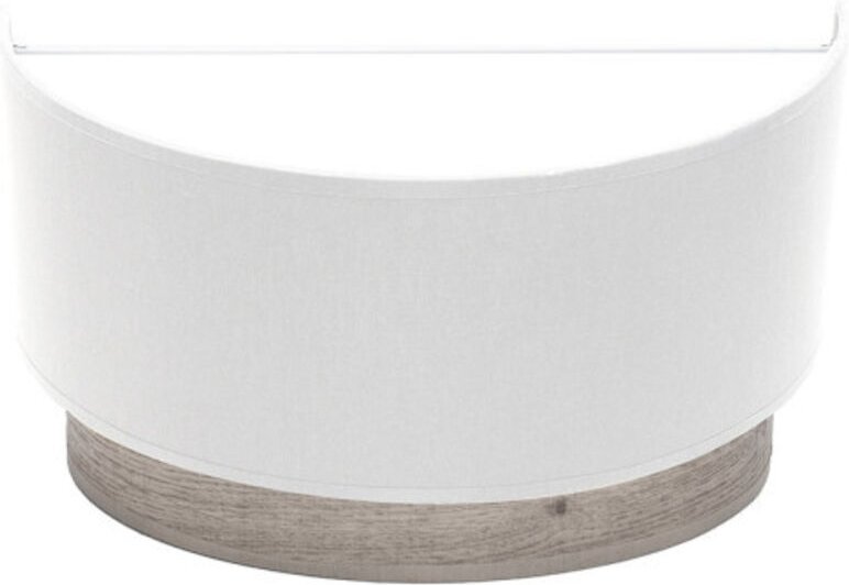 Wandleuchte tatiana 1xe27 weiß-holz grau 17x30x15 cm