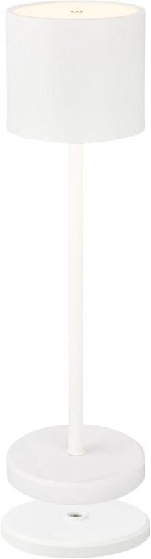 Tischlampe - 2,5W, 230lm, akku, led, dimmbar, warmweiß, weiß