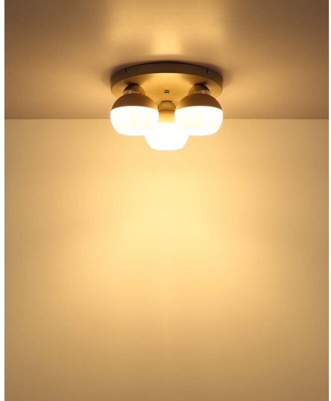 Deckenleuchte Deckenlampe Wohnzimmerlampe weiß matt sandglas rund D 31.5 cm