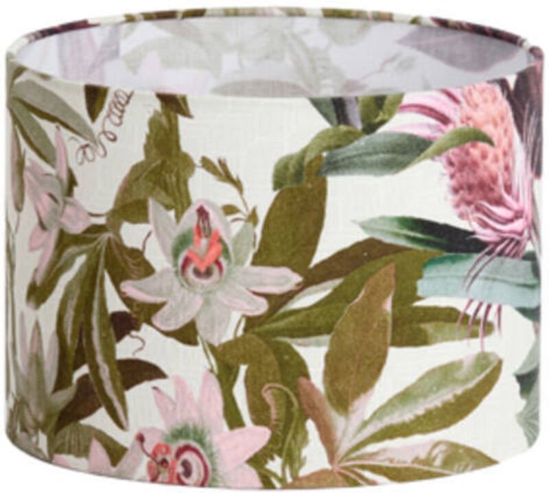 Light & Living - lampenschirm - Isadore - weiß - textil - E27 -