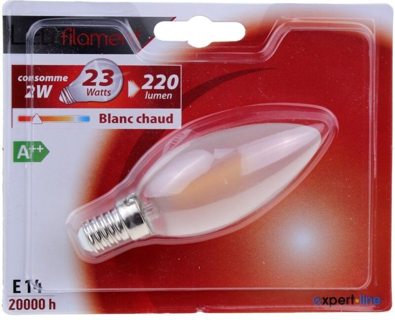 Cogex - led classic bougie filament depolie 2 w. E14 - 494929 - 3219514949294