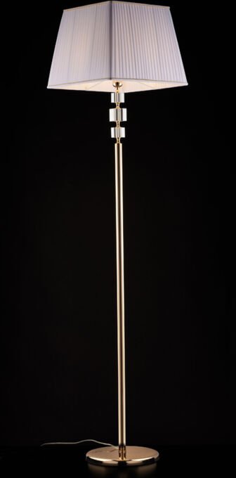 Franz – Stehleuchte aus Gold und Kristall, 1 Licht, mit Lampenschirm, Durchmesser 45,180 – Ø40 – BL275-PH-OR