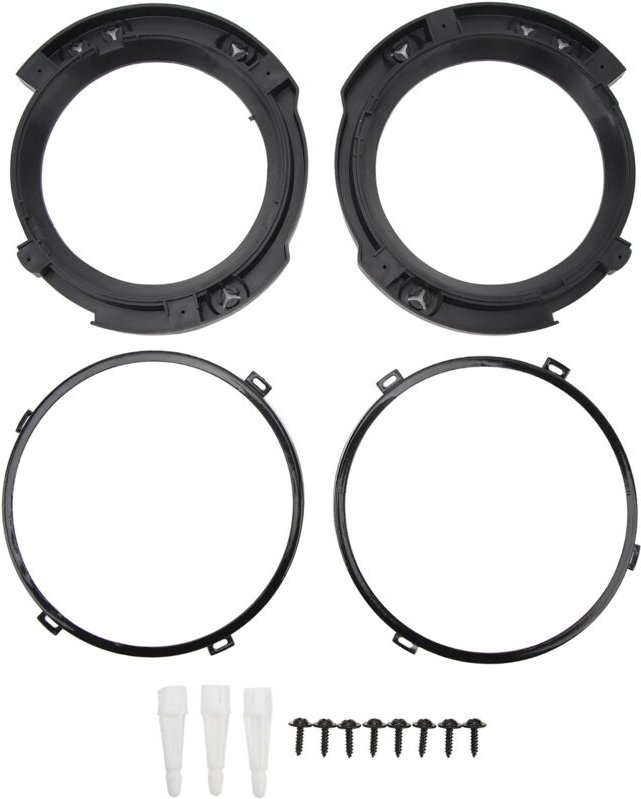 Gotrays - 2Pcs 7 Zoll Auto Runde Scheinwerfer Montage Halterung Ring für Wrangler jk 2007-2018