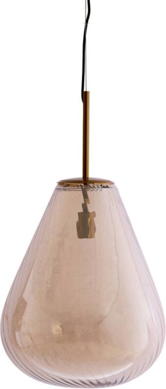 Light & Living - hängeleuchte - Leona - bronze - glas - Ø 40cm -