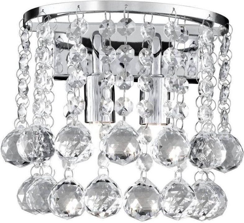 Searchlight Hanna - Innenwand 2 Light Chrome mit Kristallen, G9