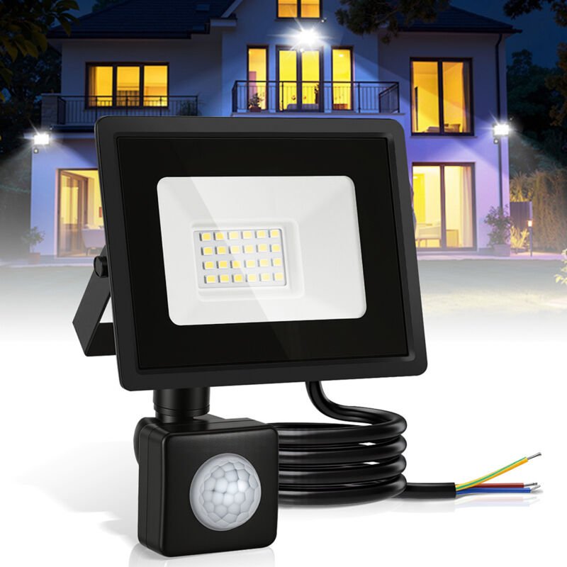 TolleTour LED Strahler mit Bewegungsmelder 30W, IP65 Wasserdicht, Gartenstrahler, 6000K LED Fluter