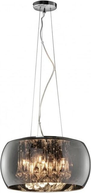 Steam Suspension Chromglas und Anhänger Ø40 cm Trio Lighting