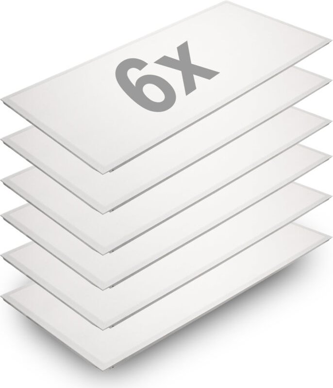 Bituxx 6x LED Decken Panel Deckenbeleuchtung Deckenleuchte flach 60x120 Kaltweiß 6500K 78W