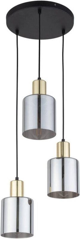 TK Sierra Cluster Pendelleuchte Deckenleuchte Schwarz, Gold 3xE27